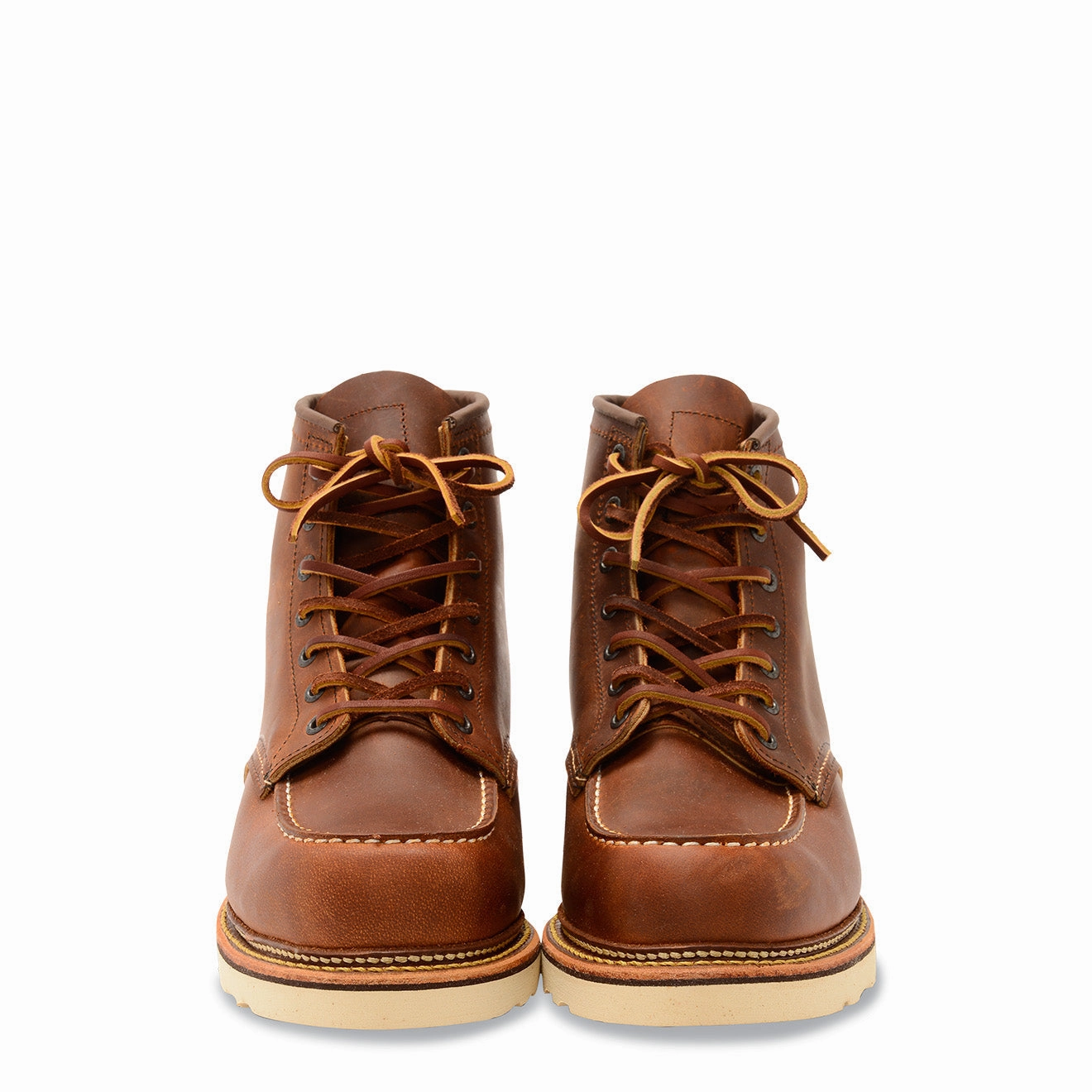 Red Wing Classic 6 Inch Moc Toe Boots Copper Rough and Tough Nature Ready