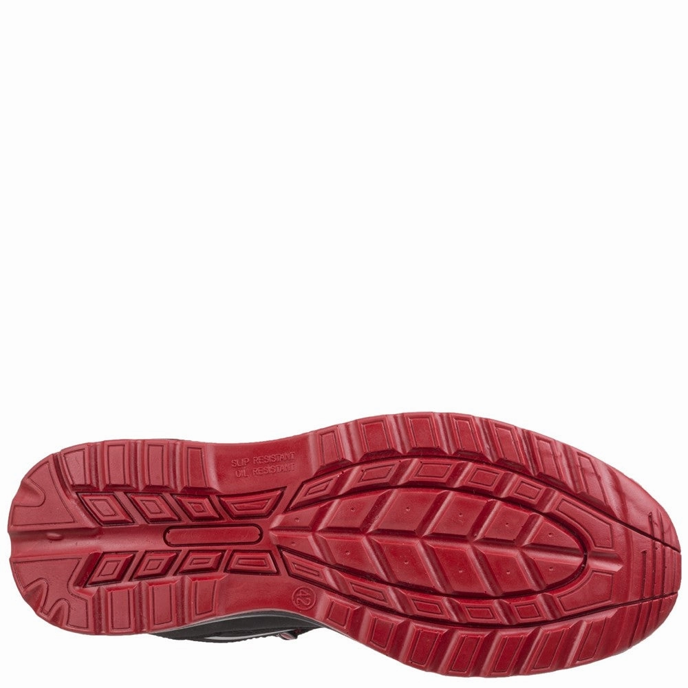 Centek FS312 Extra Light Water Resistant Safety Trainer running with a narrow toe box fast - drying shoes