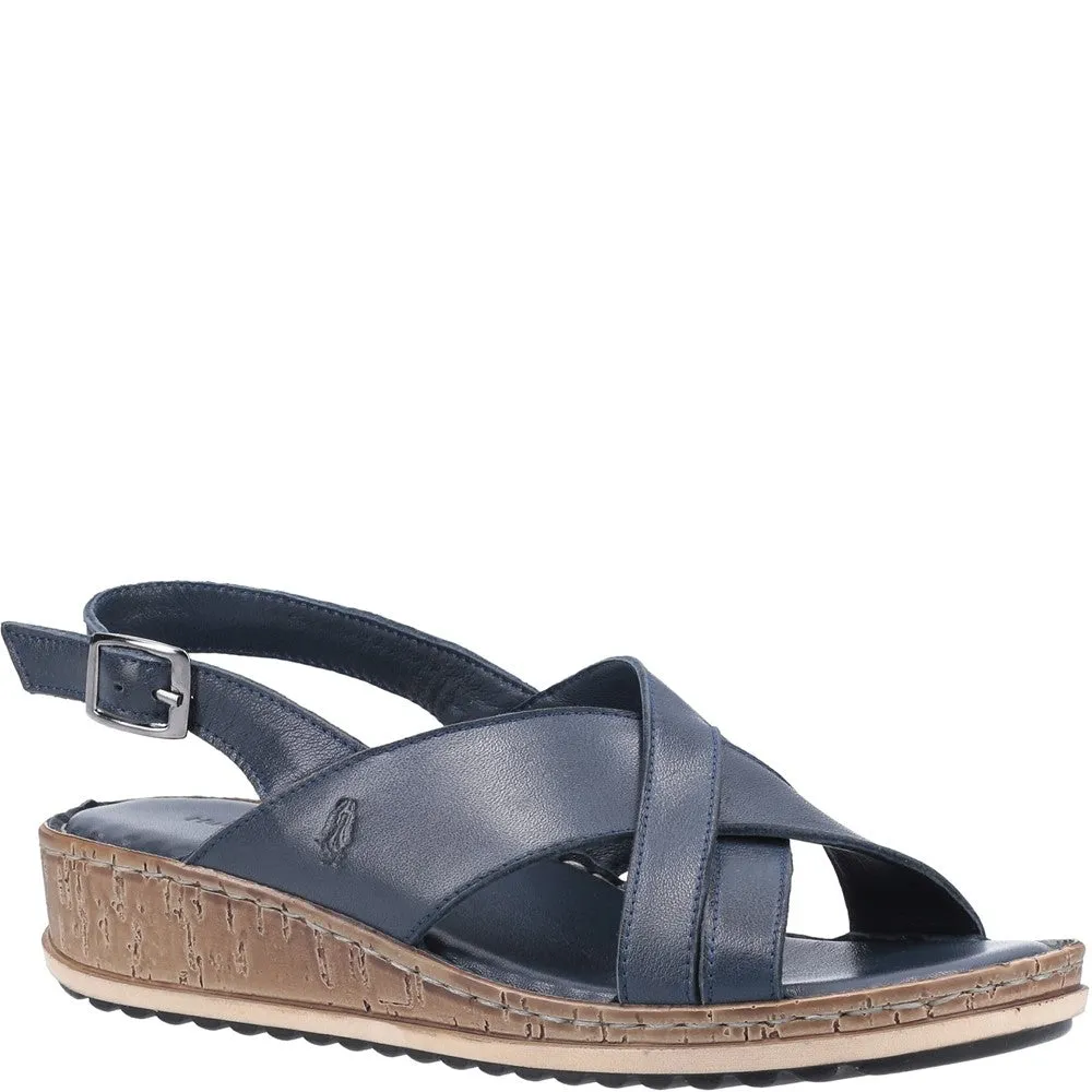 Slide Style Hush Puppies Elena Cross Over Wedge Sandal