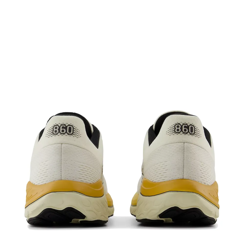 New Balance Men's Fresh Foam X 860v14 Sneaker in Sea Salt with Angora and Dried Apricot