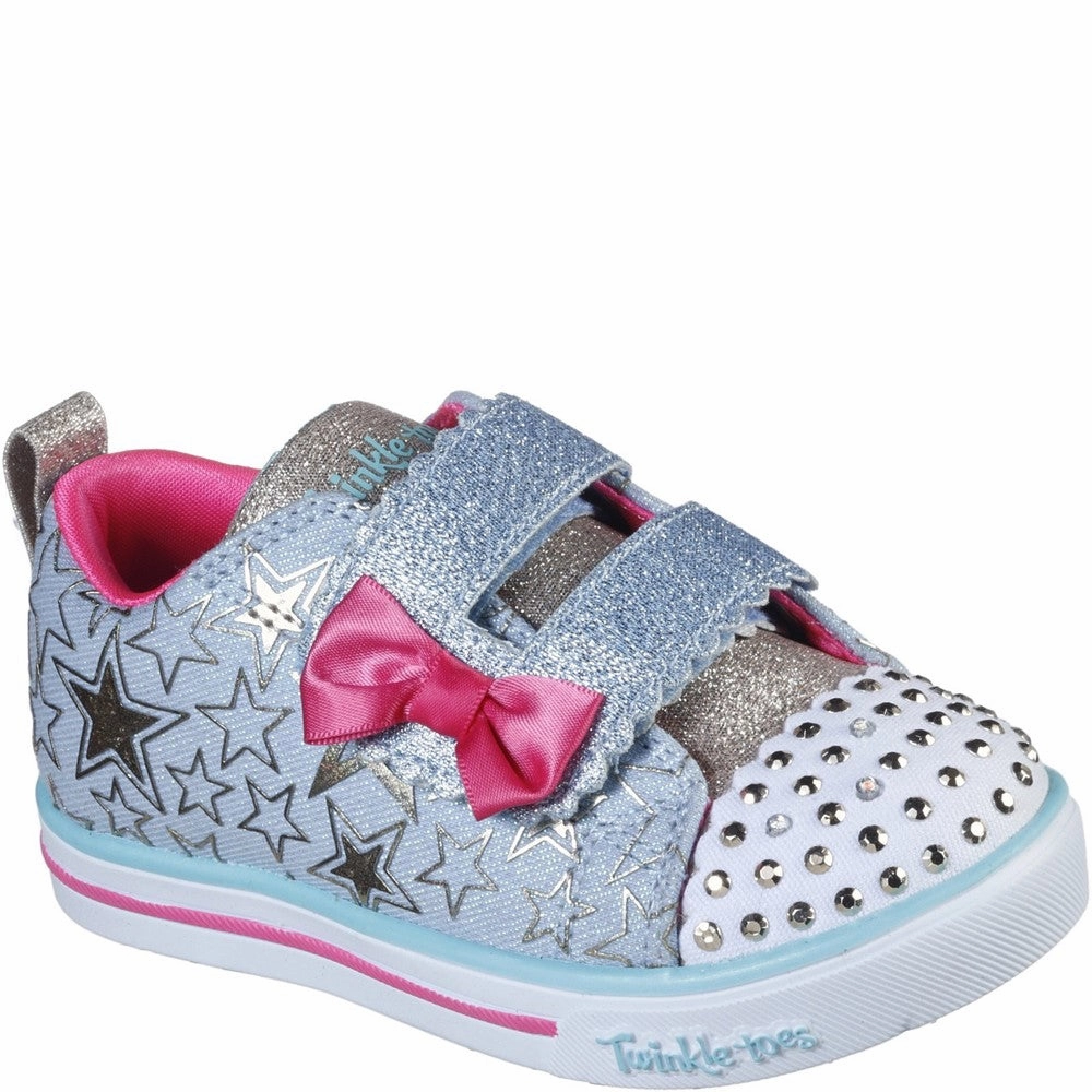 Skechers Sparkle Lite Stars So Bright Touch Fastening Trainer Friend Jog