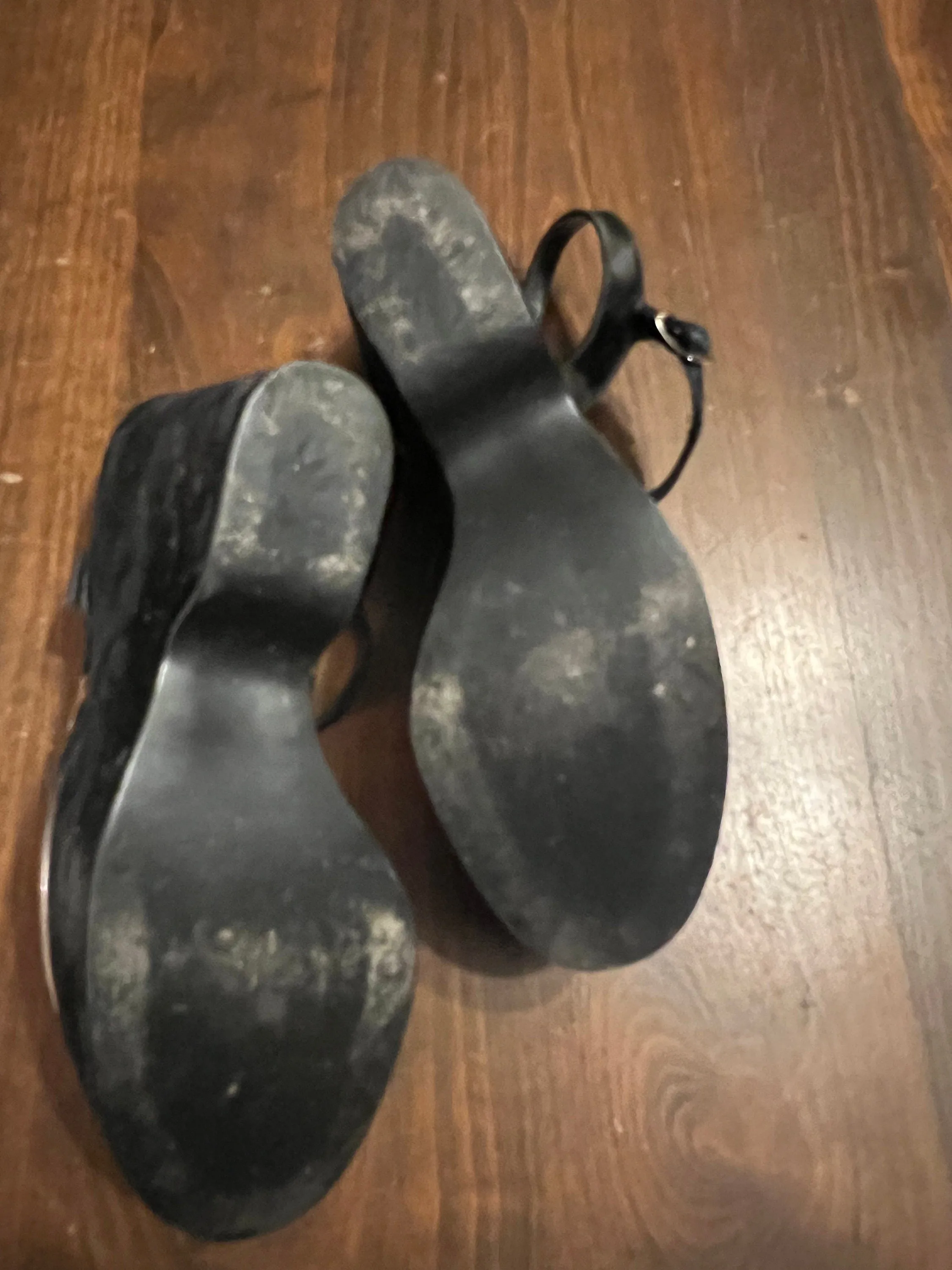 Asics Ex Eo Wrestling Shoes Vintage 70's black velvet platform shoes 7 B