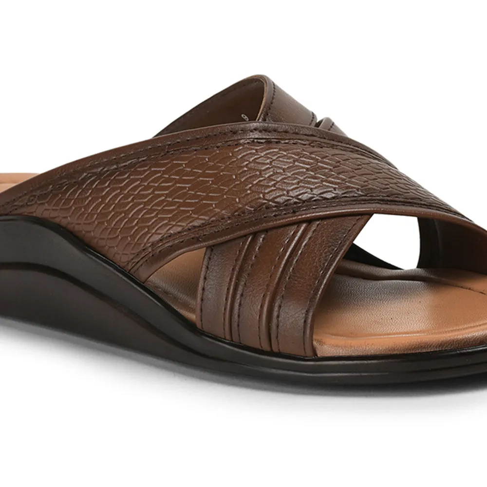 Coolers By Liberty Men DON Tan Casual Slippers Love Slides