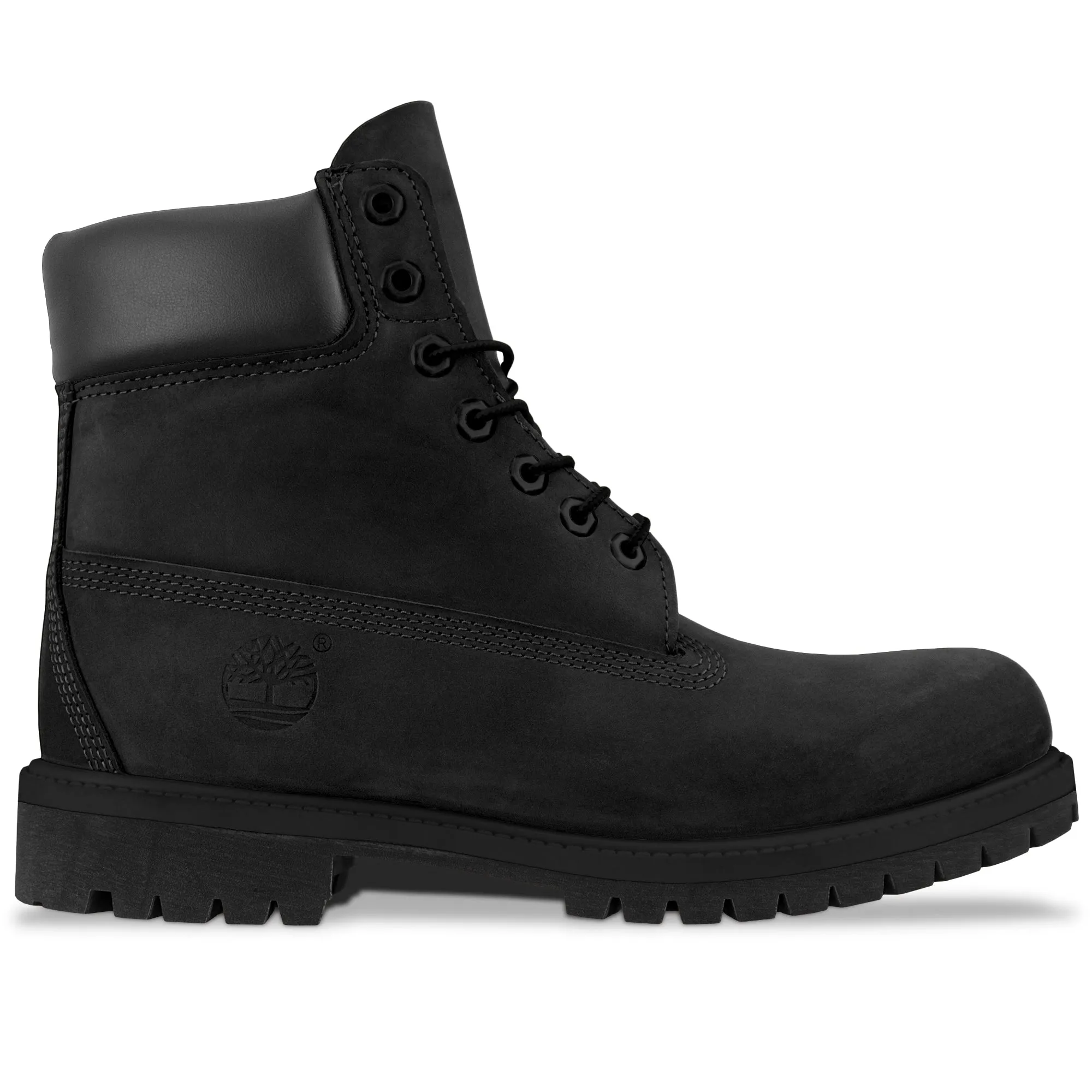 Timberland Premium Waterproof 6 Inch Boot - Black Nubuck Soft Step Cool Look