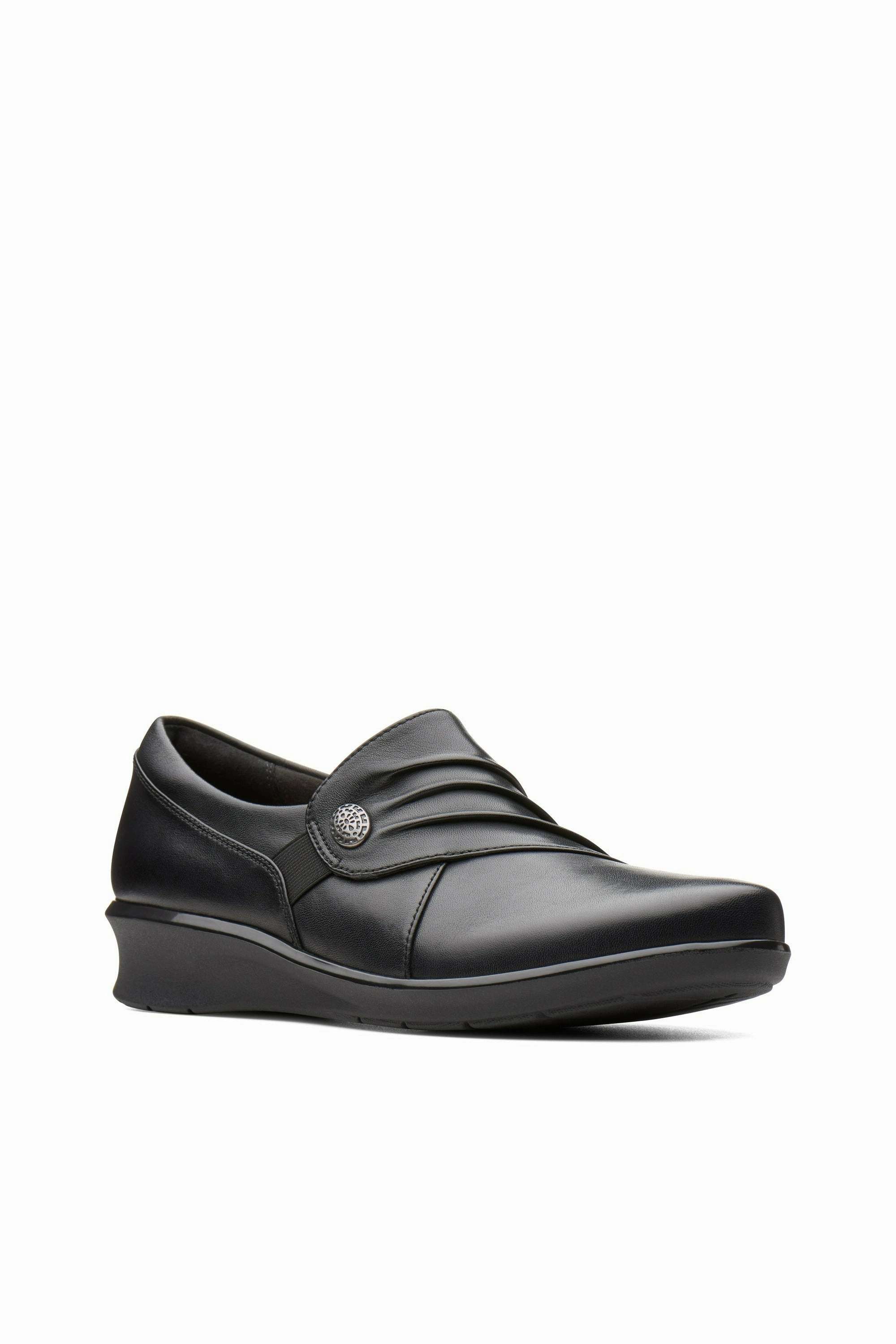 Clarks Hope Roxanne black leather Gym Street Durability