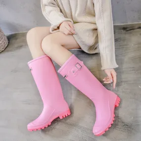 Women High Warm Lined Rain Boots Anti-slip Waterproof Insulated Pull-on Everlane Rain Boot
