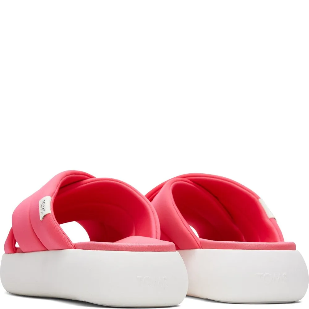 TOMS Alpargata Mallow Crossover Slide Heel mesh material