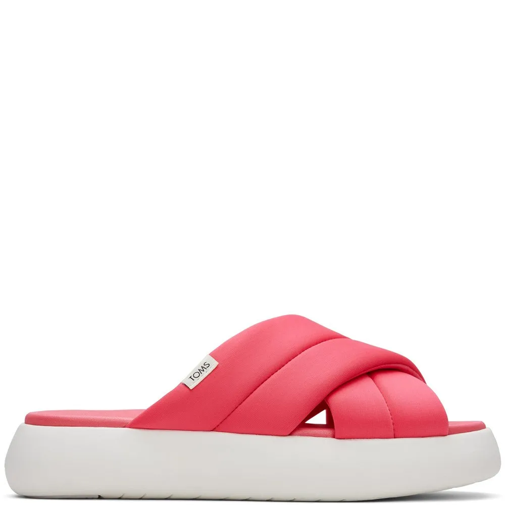 TOMS Alpargata Mallow Crossover Slide Cafe Stop Resort Look