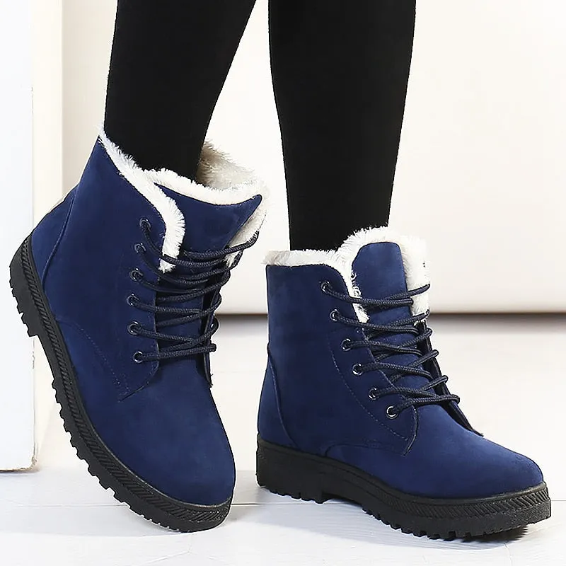 Botas femininas women boots 2018 new arrival women winter boots Drawstring Snow Boots