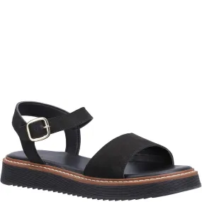 Hush Puppies Cassie Sandal Sleek Footwear Metal Shine