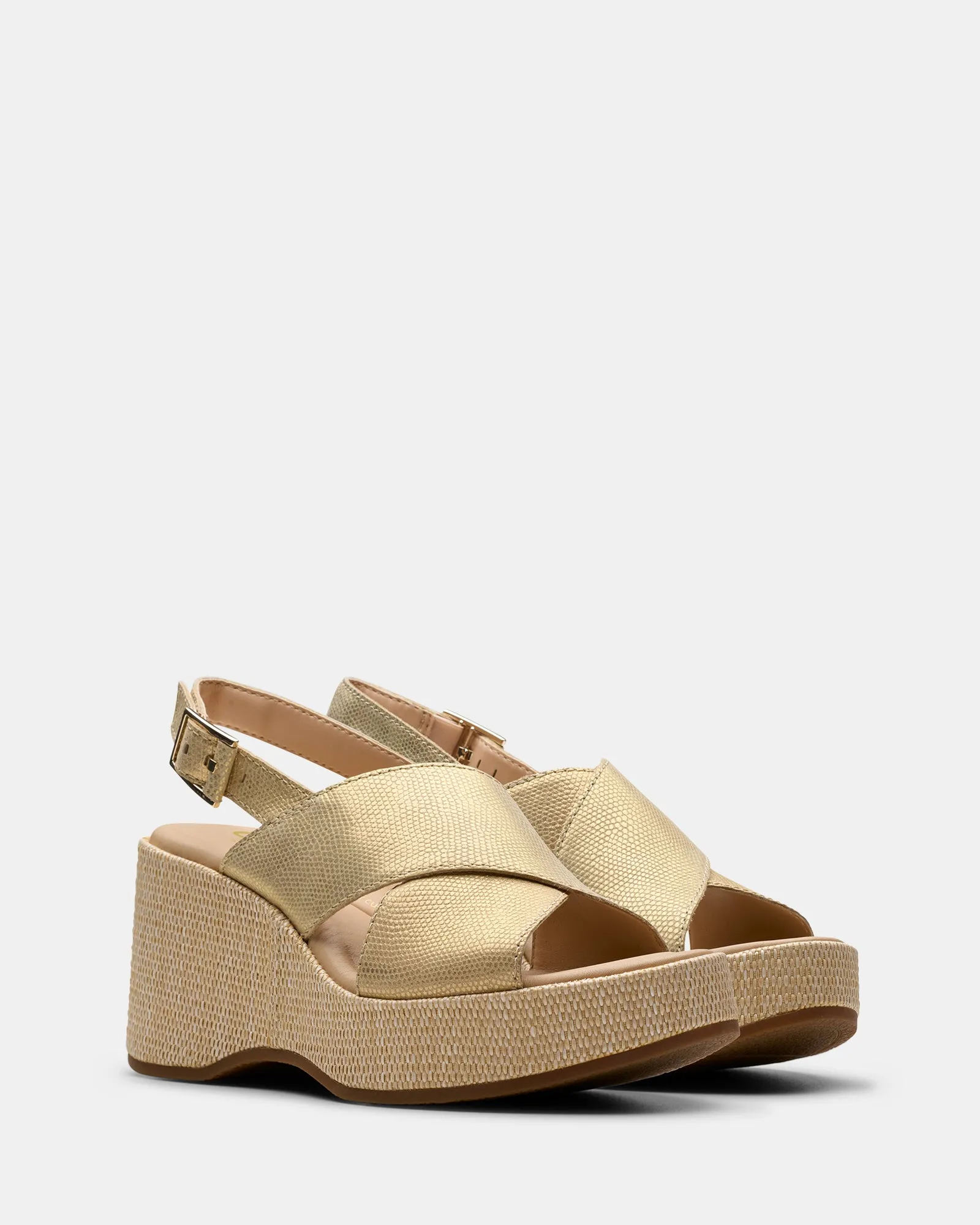 Manon Wish Gold Leather Eco Materials Comfort Technology