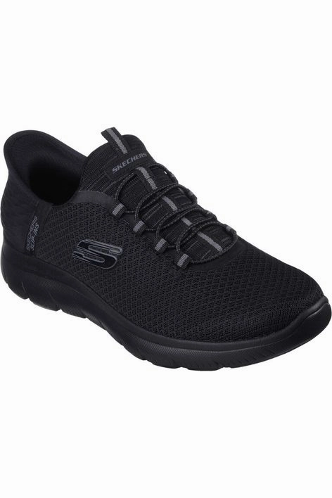 Skechers Mens 232457 SUMMITS HIGH RANGE in All Black Strong Hike City Friendly