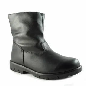 Toe Warmers Track Waterproof Boot Black Leather (Men's) Wootie Rain Boots