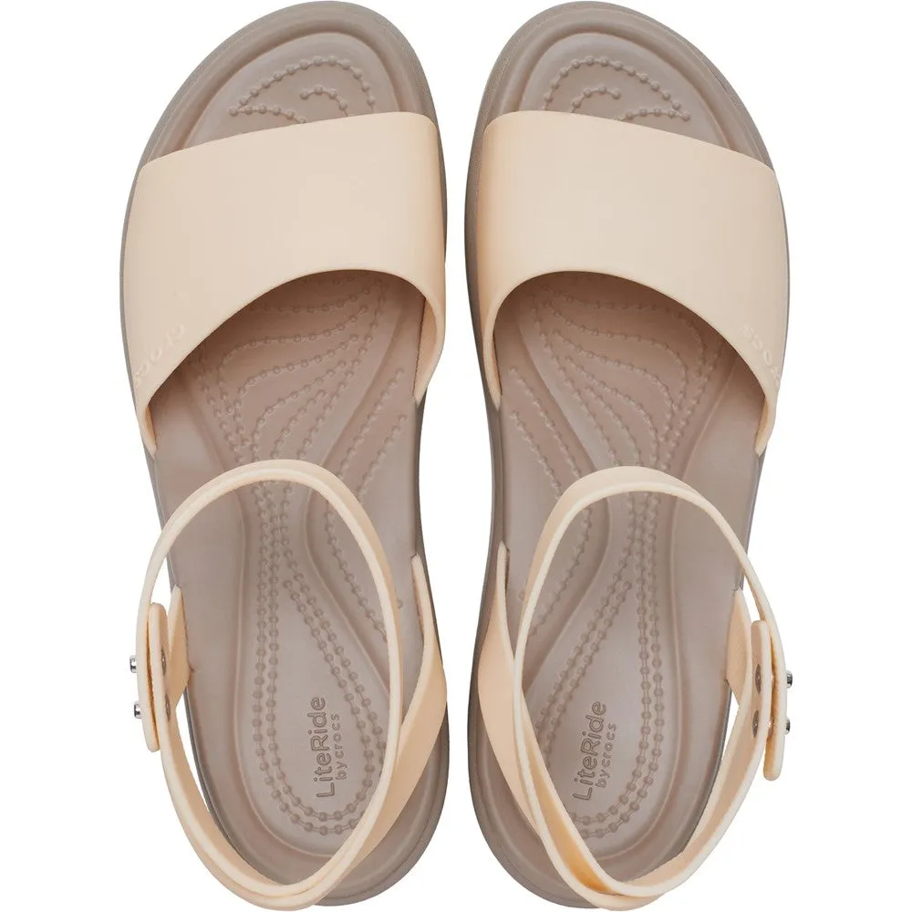 Back to Nature Crocs Brooklyn Ankle Strap Wedge