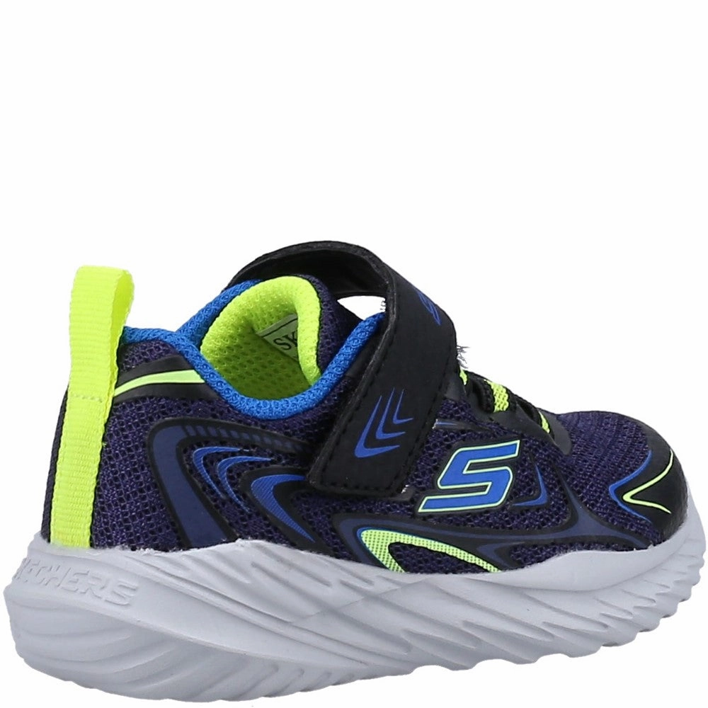 Skechers Nitro Sprint Lil Sprinter Trainers Drive Ready Flexible Materials