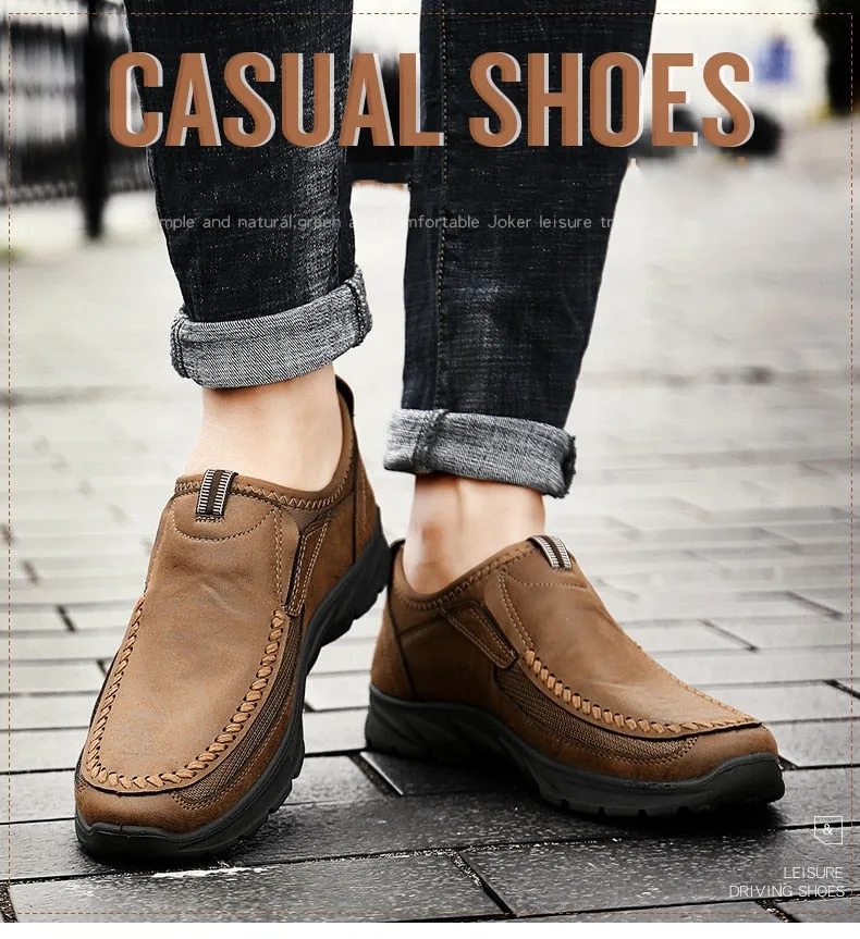 Men Casual Shoes Loafers Sneakers 2019 New Fashion Handmade Retro Leisure Loafers Shoes Zapatos Casuales Hombres Men Shoes Loafers Dupes