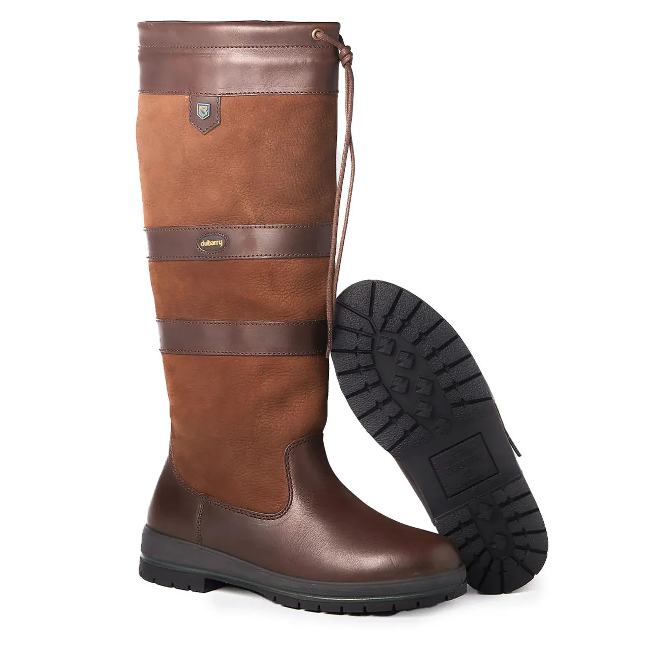 Dubarry Womens Galway Gortex Leather Boot Walnut Step Control Minimal Look