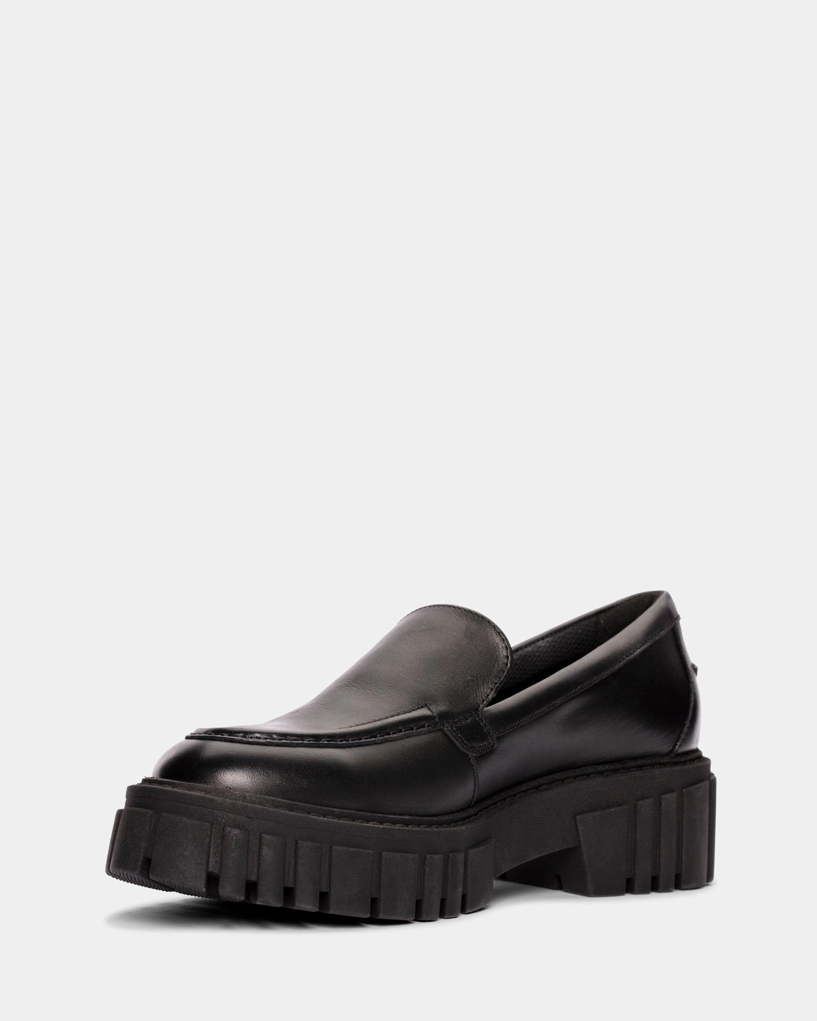 Page Loafer Black Leather Comfortable Feeling