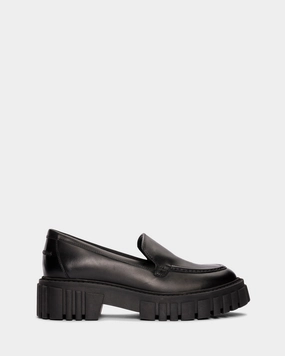 Page Loafer Black Leather Memory Foam