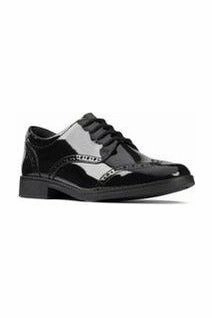 Water Edge Clarks Aubrie Craft Youth black patent