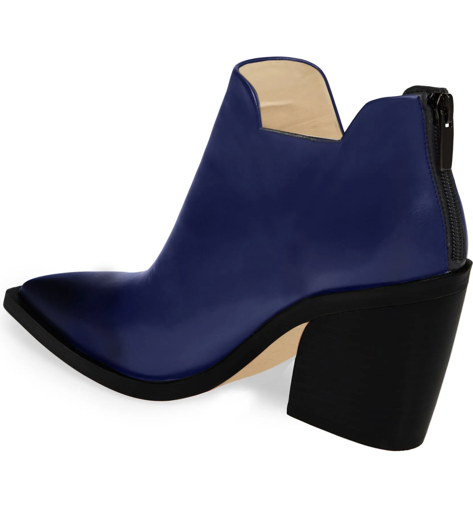 Best Asics Shoes For Marathon Kara Zini Handmade Slip-On Blue Patina Leather Booties