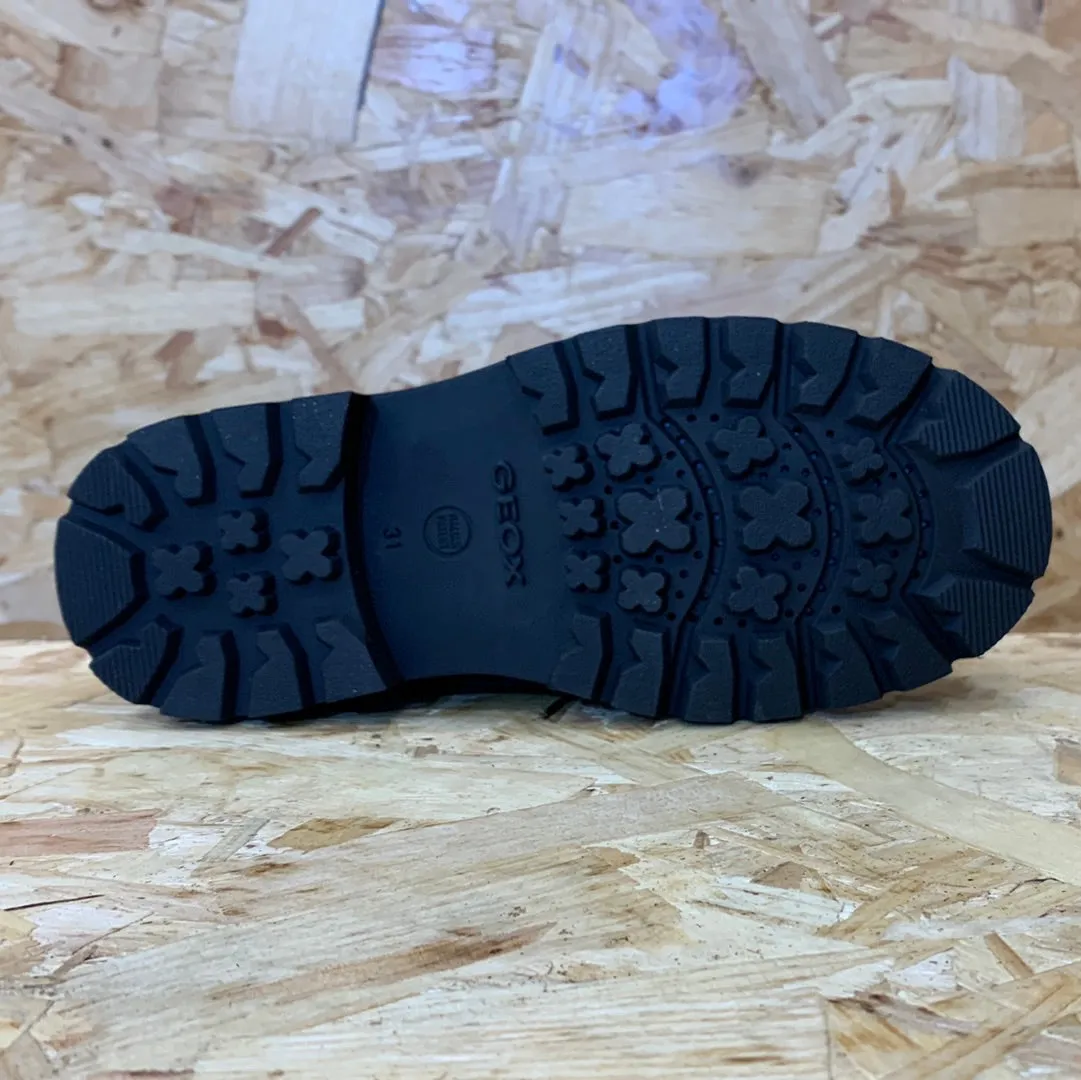 Asics Dynawall Tennis Shoes Geox Kids Shaylax E Leather School Shoe - Black