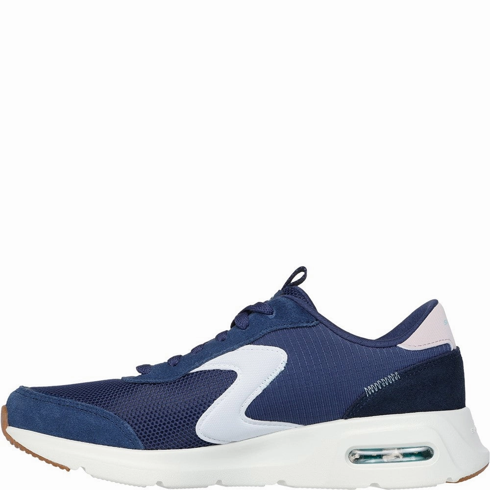 Skechers Skech-Air Court Air Wave Trainers Cushioned - tongue running for a way to stay active
