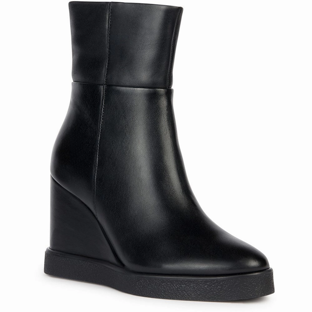 Geox D Eildea Wedge B Ankle Boots Cushioned Sole Travel Mood