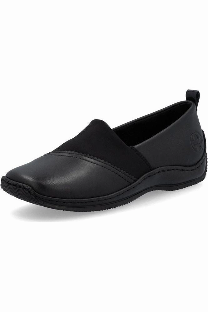 Rieker Ladies shoe L1790-00 in Black Skip Hike Soft Pace