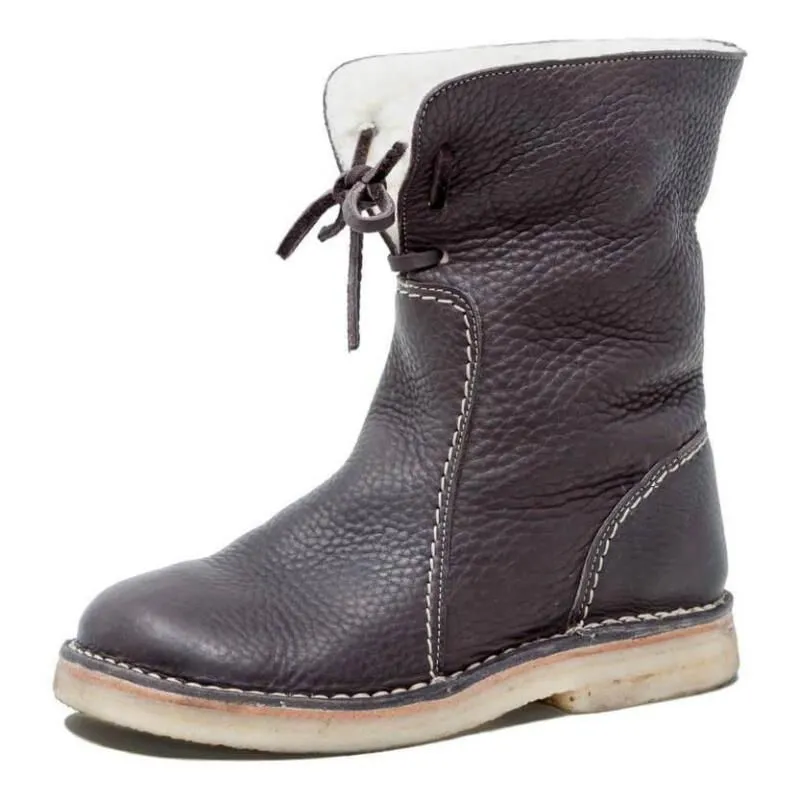 CAREN Waterdichte leren laarzen met fleecevoering (Nieuwe Collectie) Spyder Snow Boots
