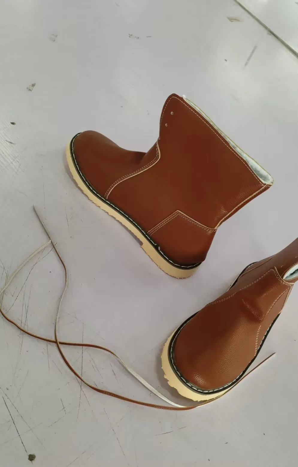 CAREN Waterdichte leren laarzen met fleecevoering (Nieuwe Collectie) Large Calf Snow Boots