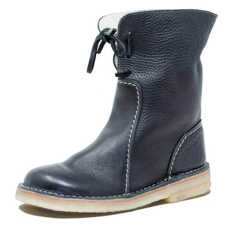 Best Looking Snow Boots CAREN Waterdichte leren laarzen met fleecevoering (Nieuwe Collectie)