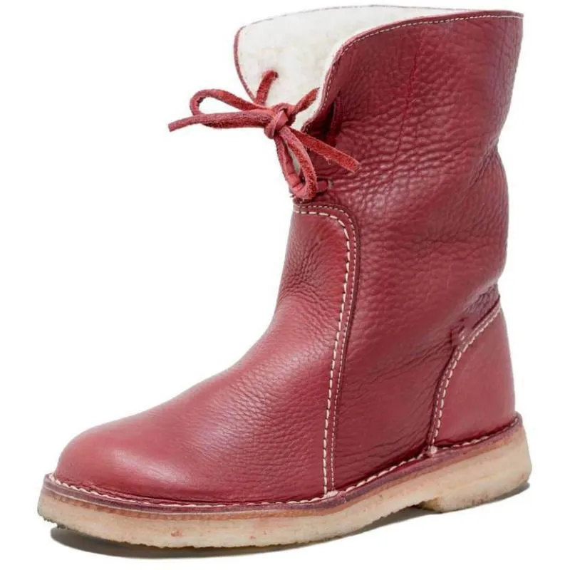 CAREN Waterdichte leren laarzen met fleecevoering (Nieuwe Collectie) Waterproof Warm Snow Boots