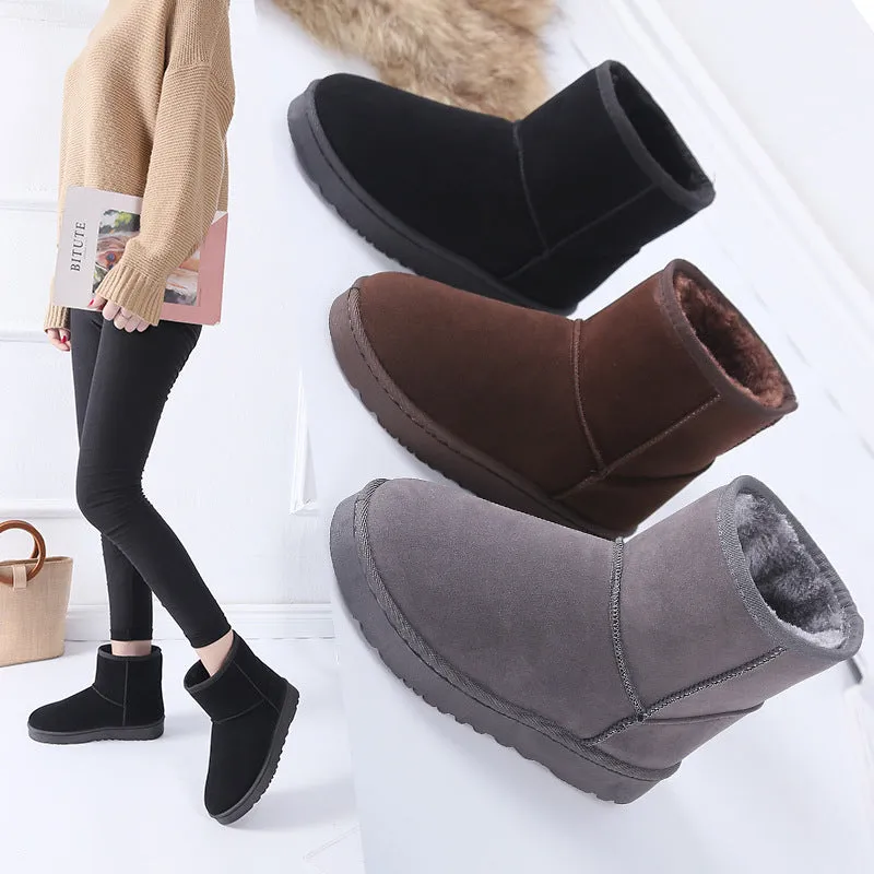 Snow Boots Winter Faux Fur Women Shoes Pitbull Snow Boots