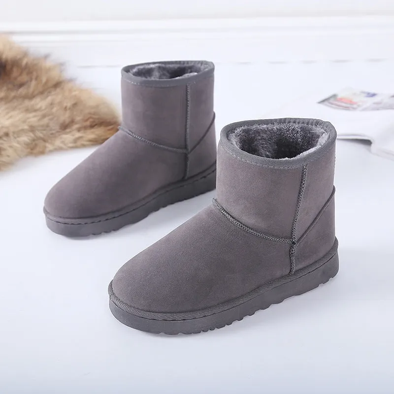 Snow Boots Winter Faux Fur Women Shoes Dog Waterproof Snow Boots