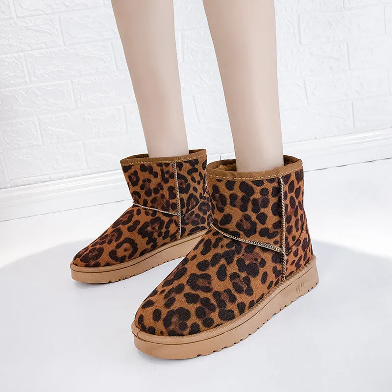 Snow Boots Winter Faux Fur Women Shoes Narrow Calf Snow Boots