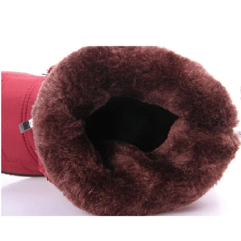 Winter thick women snow boots Wide Slip On Snow Boots