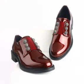 Women Patent Flats Loafers Luxury Rivet Office Formal Ladies Oxford Shoes Boss Loafers