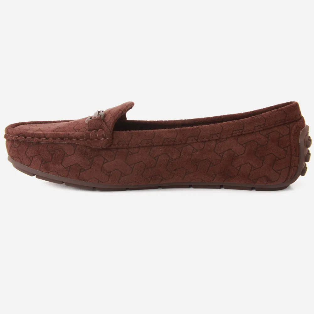 Unisa Shoes Flats Women "TEMY" Faux Soft Suede Fur Lined Moccasins