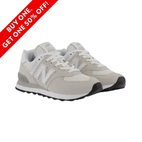 Men's New Balance Red Shoes Women's 574 Core - Nimbus Cloud with White (B Width)