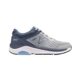 Women's 847v4 - Light Aluminum with Vintage Indigo and Team Carolina (B Width) New Balance Women Sale