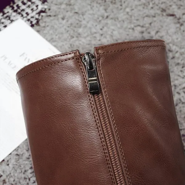 Adidas Vl Court 3.0 Shoes Women's Casual Belt Buckle Decorated Knee High Boots 99298998S