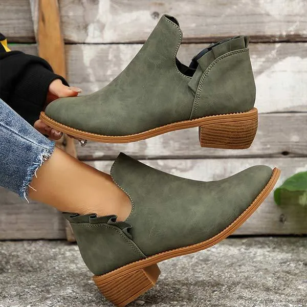 Adidas Shoes From The 1990s Women's Chunky Heel Elastic Ankle Boots 03172041C