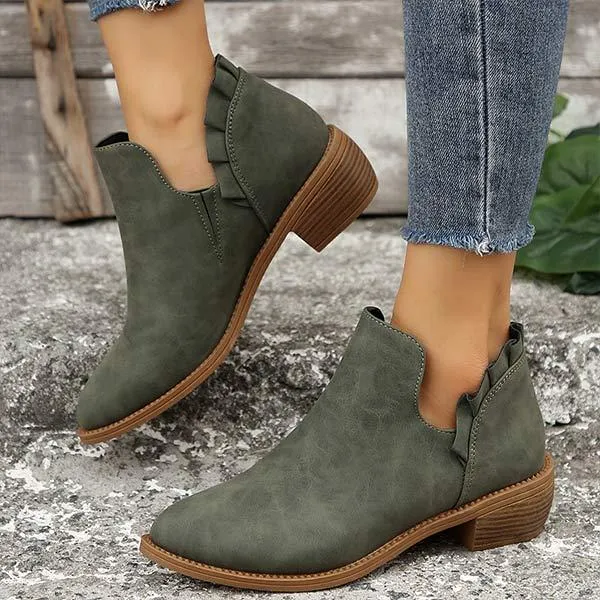 Messi Football Shoes Adidas Women's Chunky Heel Elastic Ankle Boots 03172041C