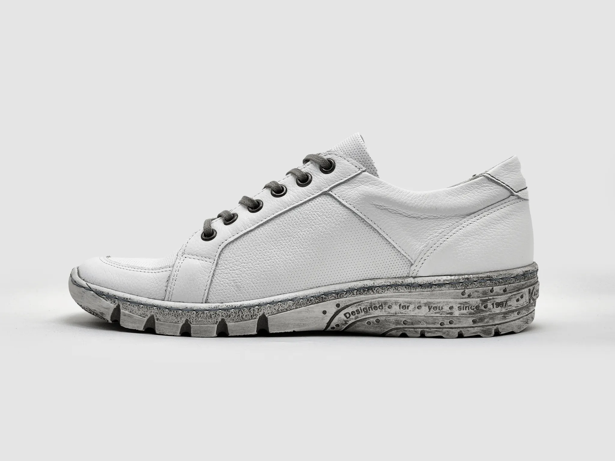 Asics Military Shoes Women's Everyday Zip-Up Leather Shoes - White