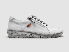 Women's Everyday Zip-Up Leather Shoes - White Asics Running Shoes Tier List