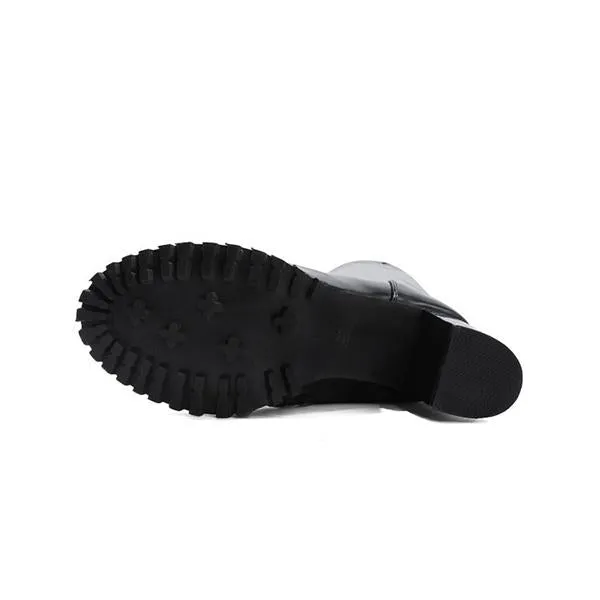 Adidas Shoes Retro Women's Fashionable Rhinestone Block Heel Over-the-Knee Boots 07474705S