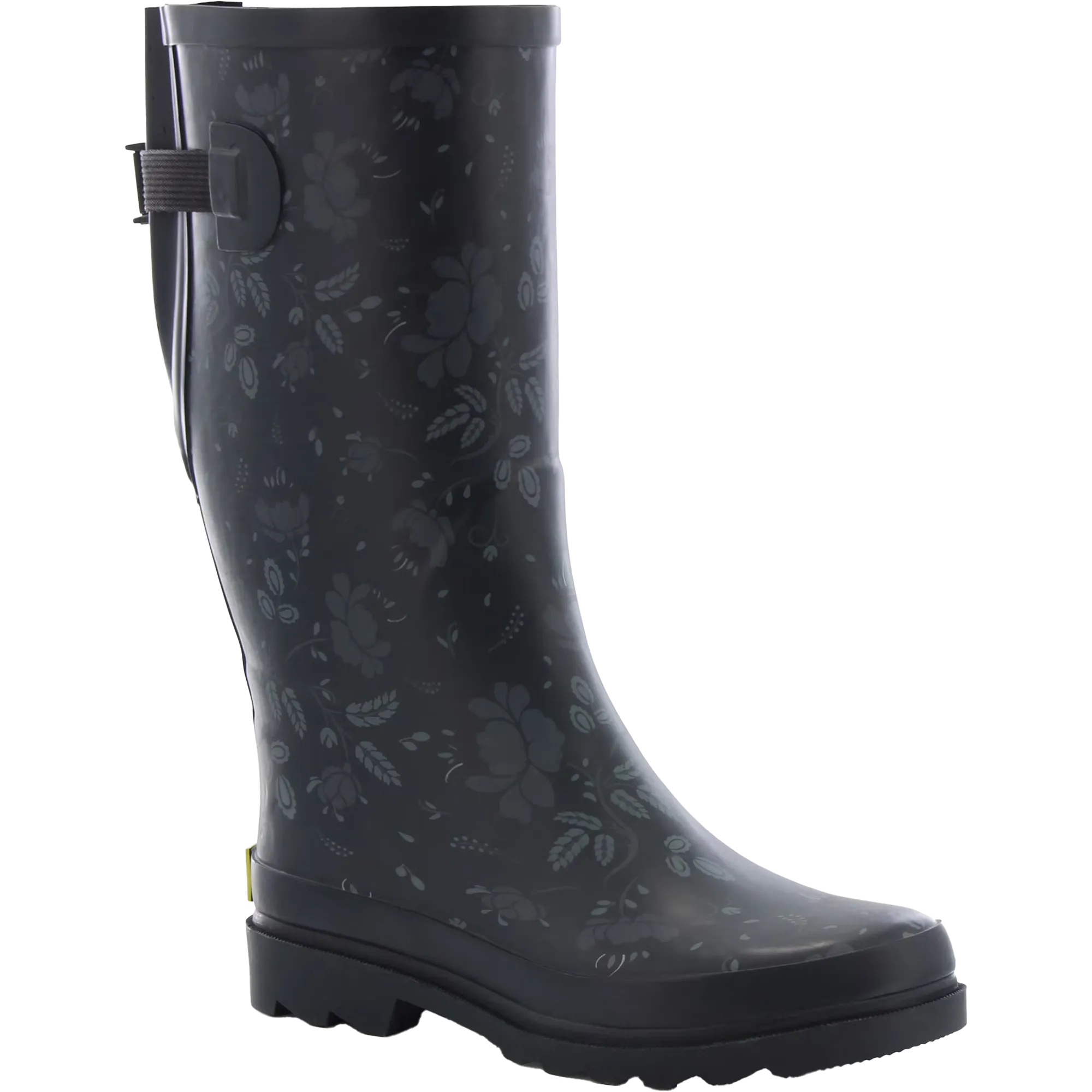 Bee Rain Boots Women's Floral Adjustable Tall Rain Boot