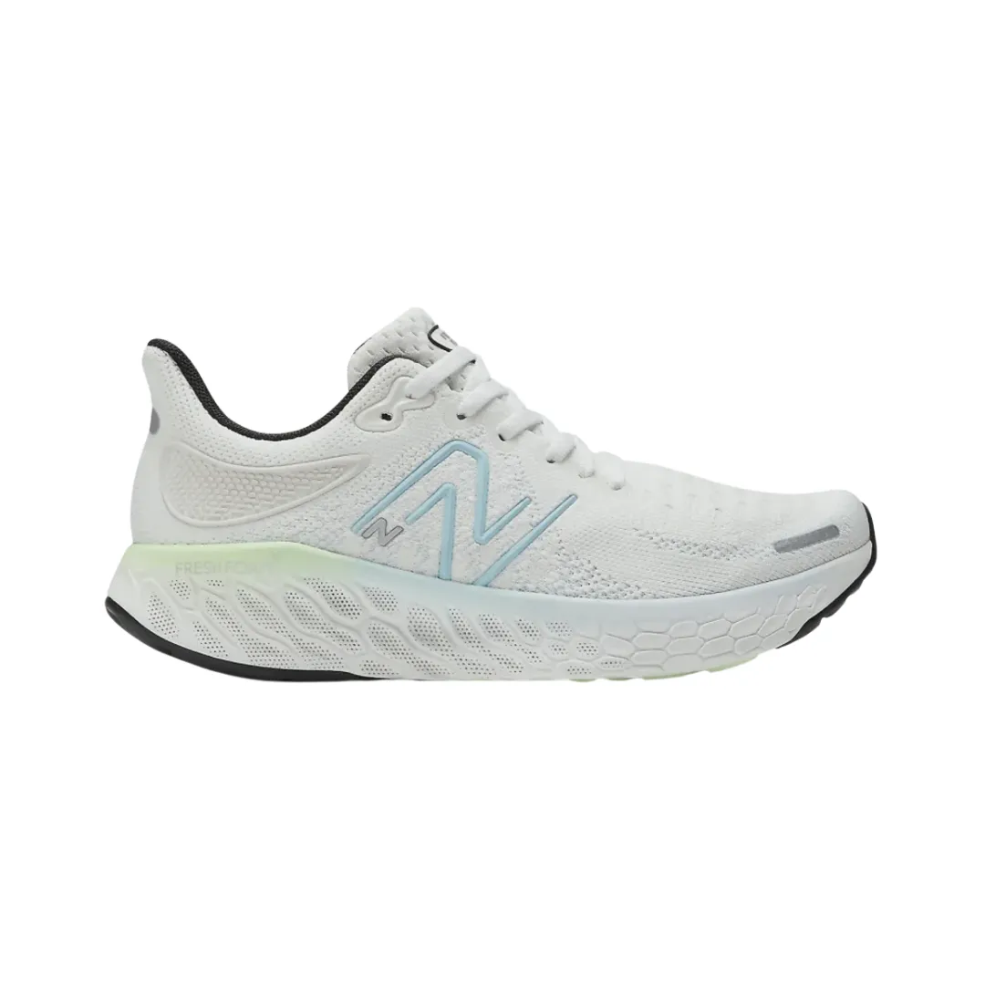Women's Fresh Foam x 1080v12 - White with Bleach Blue (B Width) New Balance Shoe Widths
