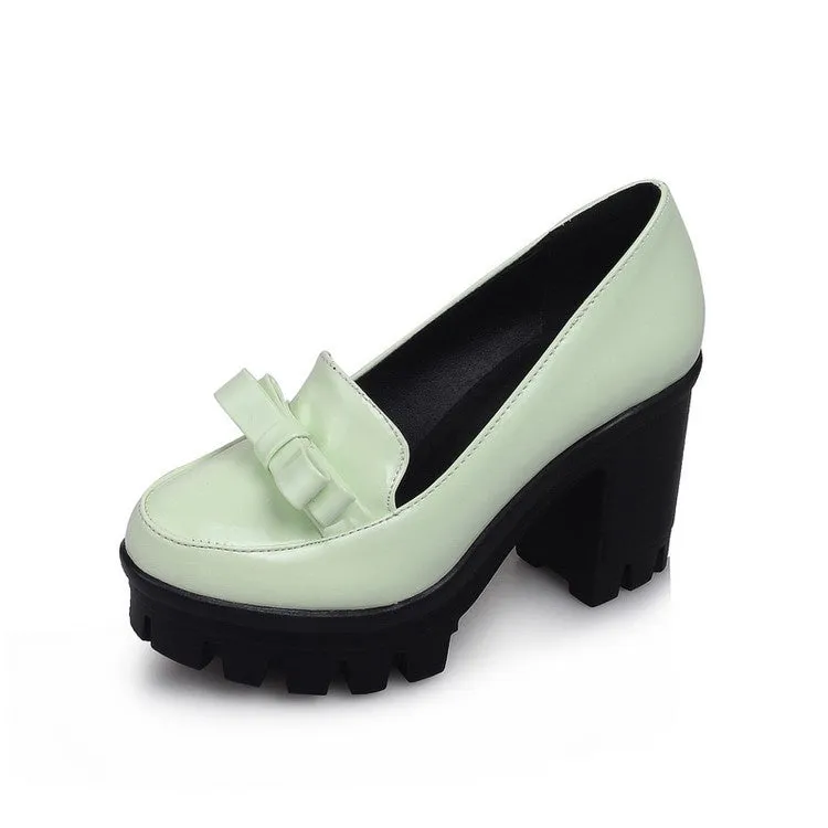 High Heels Patrick Women's Knot High Heels Platform Pumps